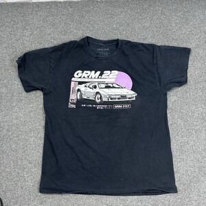 Grim Days GRM.22 Black Graphic Car Tee Men's Large